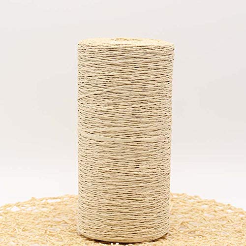 Przędza słomkowa, ręcznie robiona na drutach, na lato, 460 g/partia, przędza do rękodzieła, materiał