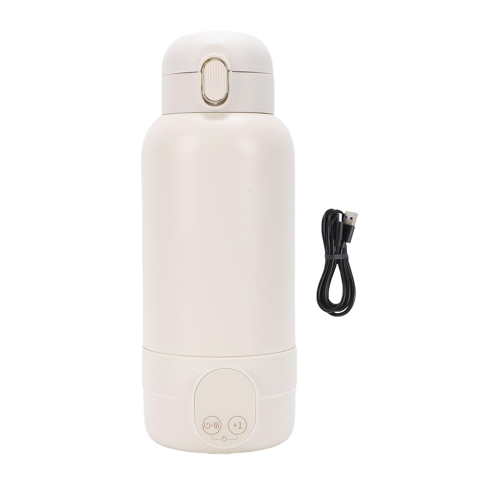 SIXRUN Calentador de Leche Portátil, Acero Inoxidable 316, Calentamiento Rápido y Control de Temperatura Inteligente, Capacidad de 500 Ml para Viajes y Enfermería Al Aire Libre