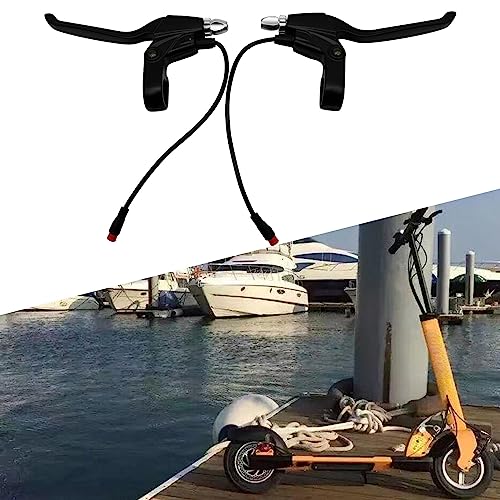CADUFUELLY 1 Pair Brake Lever, Left and Right Power Off Handle Accessories 108PPD Brake Levers, 2 Pin Male Hand Brake Controller Kit for Electric Bike Scooter by CADUFUELLY - Image 5