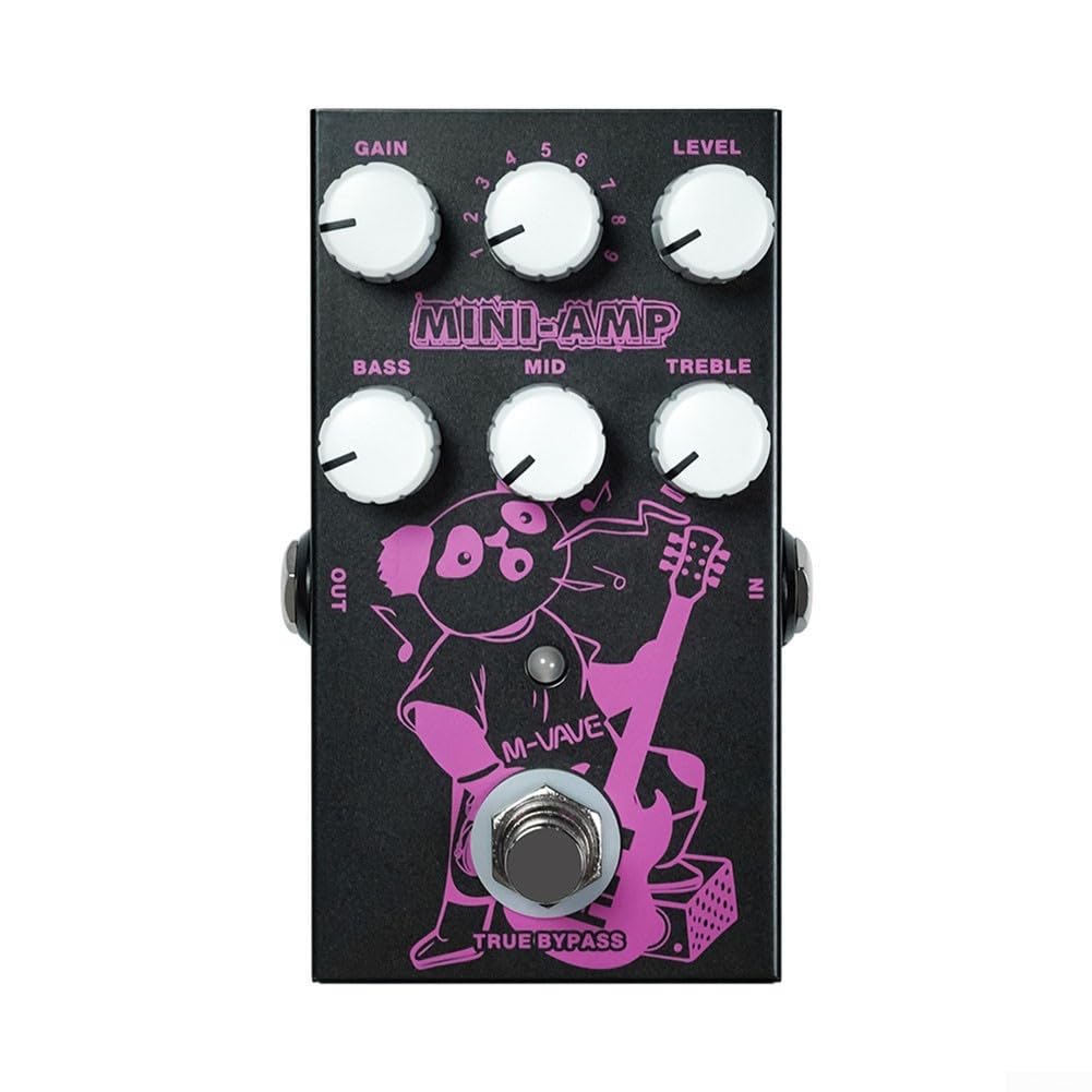 Pédale d'effet de simulation de guitare, pour pédale de préampli MVAVE MINI AMP, 9 effets d'ampli classique, égaliseur 3 bandes, True Bypass