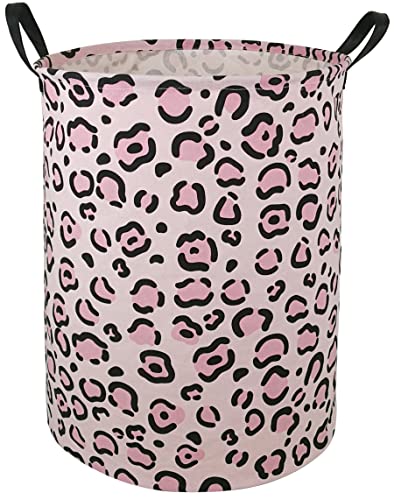 Image of Round Laundry Hamper Storage Basket Fabric Material Storage Hamper Organization Basket, Storage Bin, Gift Box with Handles for Room