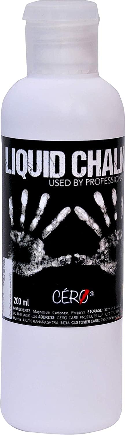 CERO ® Liquid Chalk for Improving Grip During Weightlifting, Power Lifting, Gymnastics, Pole Fitness, Rock Climbing Used by Professionals. (195ML) (B0CR19YYV3) Amazon Price History, Amazon Price Tracker