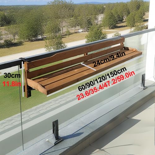 Table pliante murale balcon pour créer un bureau suspendu compact