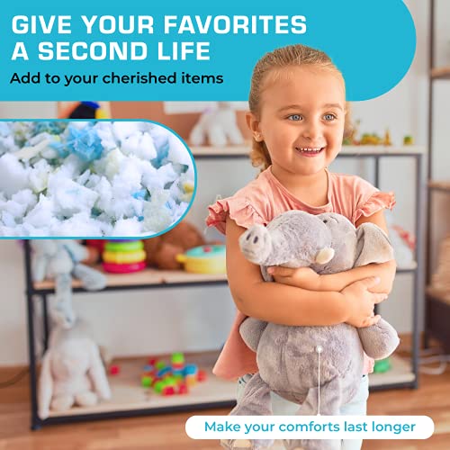Xtreme Comforts 5 LBS Bean Bag Filler w/Shredded Memory Foam - Pillow Stuffing Material for Couch Pillows, Cushions, Bean Bag Refill Filling, & More Poly Fil/Polyfill Stuffing Needs (5 Pounds) - Thumbnail 7