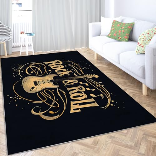 Tapis de salon guitare moderne pour chambre et bureau - 5