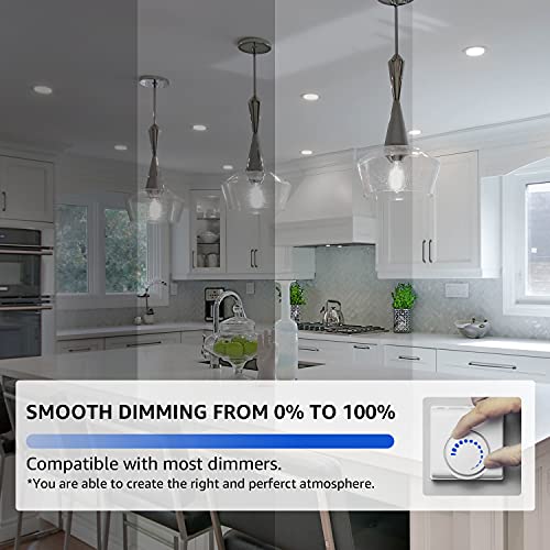 Mastery Mart Dimmable Vintage E26 Led Light Bulb, 4000K Cool White 5.5W (60 Watt Equivalent), Glass St21 Antique Edison Style, 500Lm, Decorative Filament Bulb, Ul And Energy Star, 10 Pack #TOP4