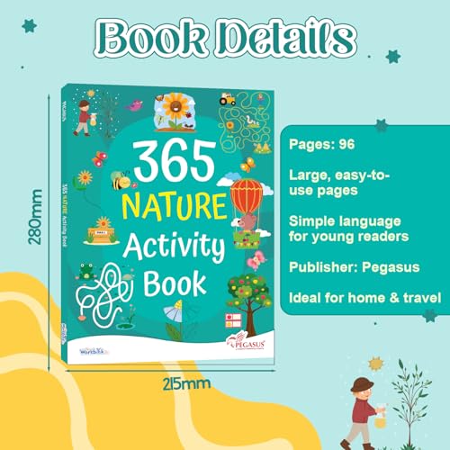 Image of 365 Nature Activity Book for Kids 4+ | Fun Activities with Games, Puzzles, Coloring & Outdoor-Inspired Challenges | Best Gift for Children