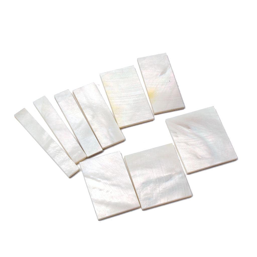 SunniMix incrustation de nacre blanche vierge pour guitare manche guitare