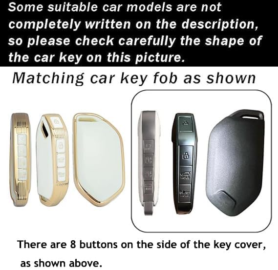 Miniatura 2 de ontto Funda suave para llave de coche con llavero compatible con llavero Kia Telluride 2023 2024