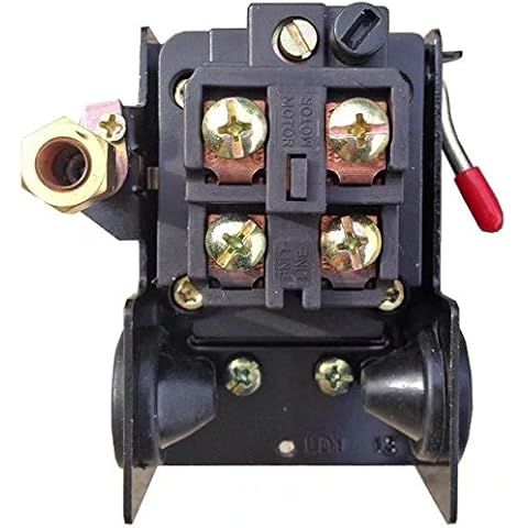 Air Compressor Pressure Switch Control 90-125 psi Single Port Heavy Duty 26A Replaces Cover