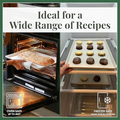 Larder & Vine 8-Piece Bakeware Set | Non-Stick Baking Set with Ceramic Finish | PFAS, PFOA, PTFE, and BPA Free Baking Essentials | Baking Sheets, Muffin Tins and Assorted Baking Pans | Bondi