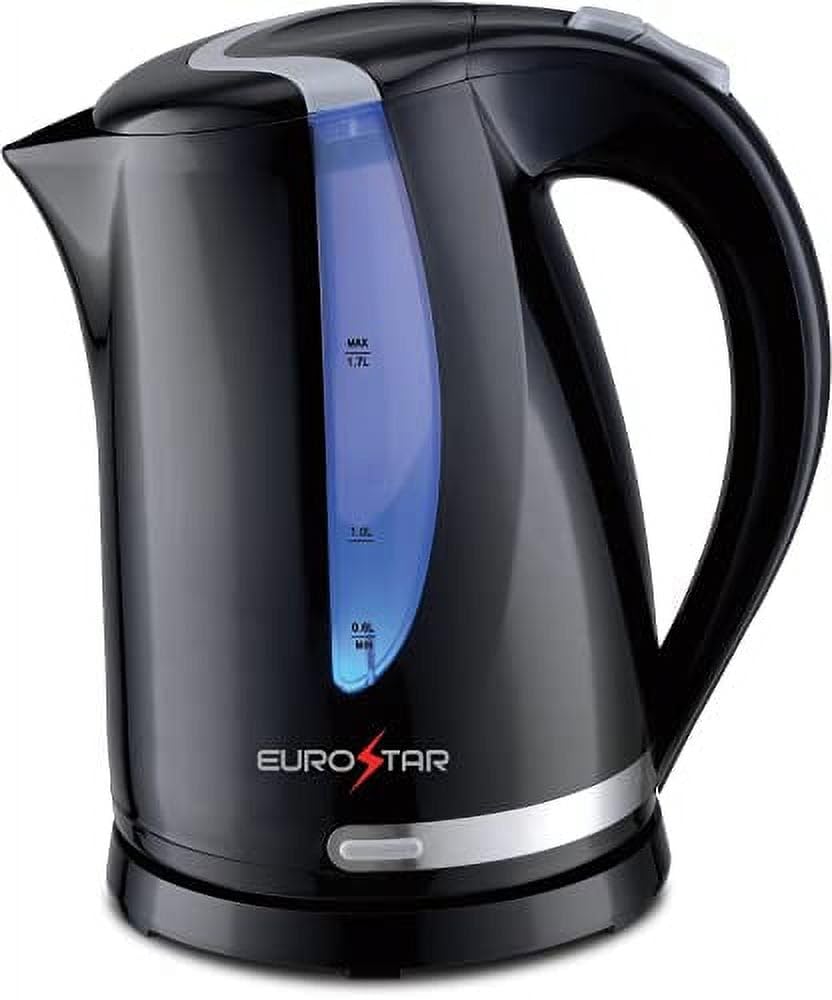 EUROSTAR EKP77BK 1.7L Electric Kettle, Black