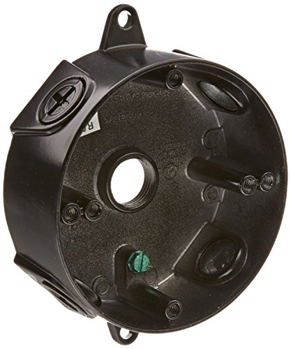 RAB Lighting VXCB Weatherproof Round Box with No Cover, Aluminum, 1/2