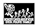 ChainSaw Decal Nobody cares about YOUR STICK FIGURE FAMILY Funny Vinyl Sticker 8"x5"