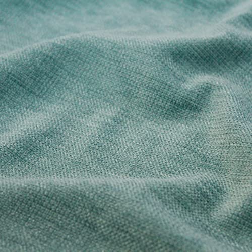 Image of Encasa XO Thick Chenille Throw Pillow Covers Set of 1 | Teal - (16 inchx16 inch) (40x40 cm) | Decorative Accent Square Throw Pillow Cases for Couch, Home Decor, Sofa