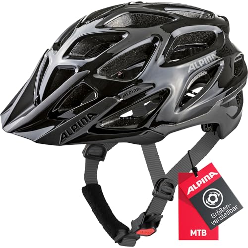 ALPINA Unisex, Fahrradhelm, Black-Anthracite, 57-62 cm