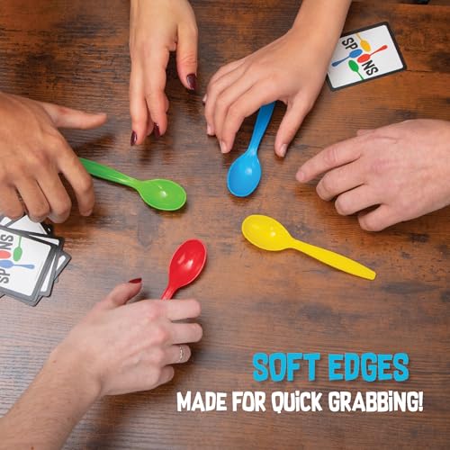 Image of Spoons in a Case Playing Card Games for Kids Deck of Cards Fun Family Games | Deck of Cards, Spoons Game, Multi-Player, Case Inc, Spoons Inc, Game Night, Travel Game