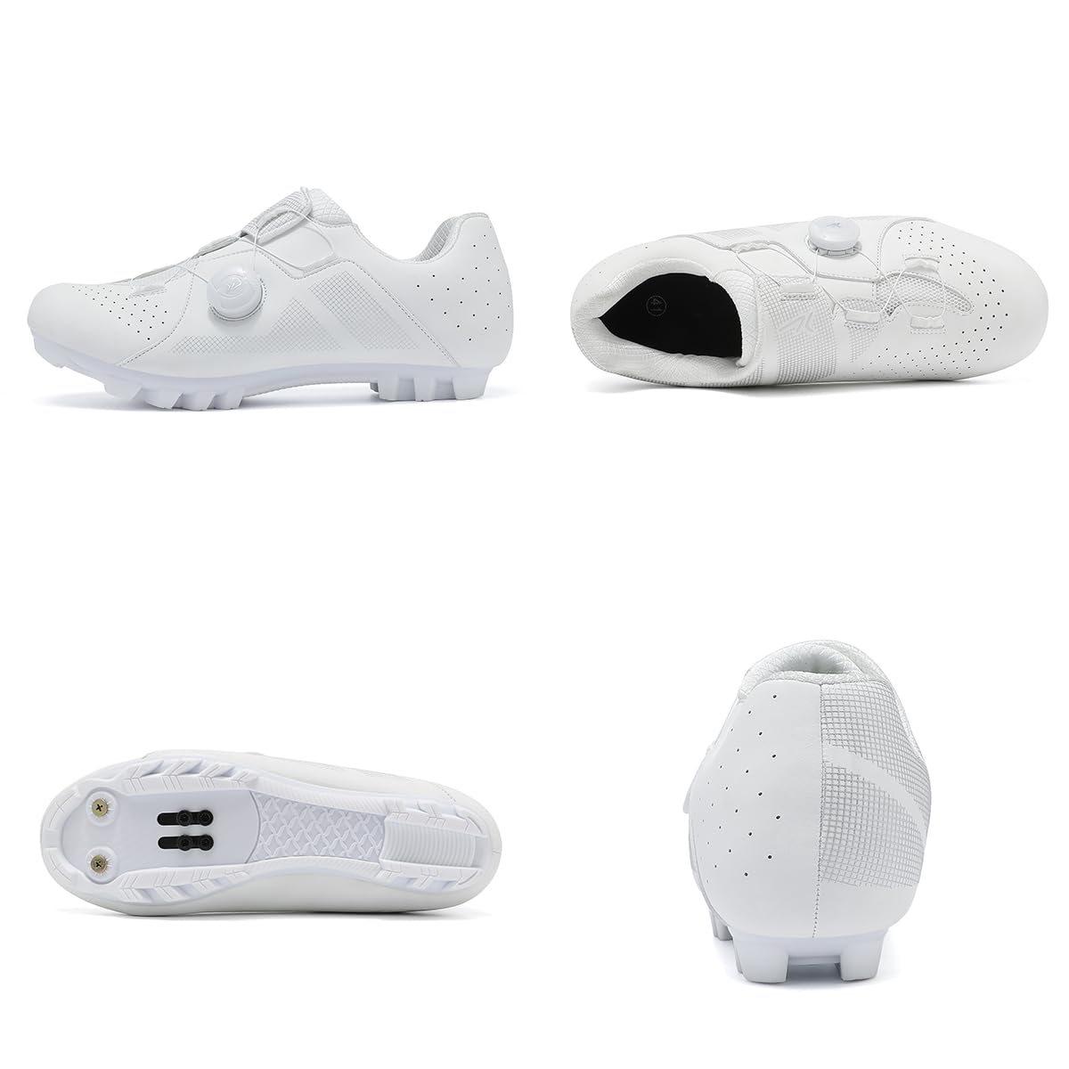 Zapatilla de Ciclismo para Hombre Mujer Zapatos Bicicleta de Montaña Respirables Antideslizantes Compatible con SPD Pedales 2 Tornillos con Calas