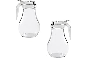 Charming Minimalist Glass Dispenser for Syrup