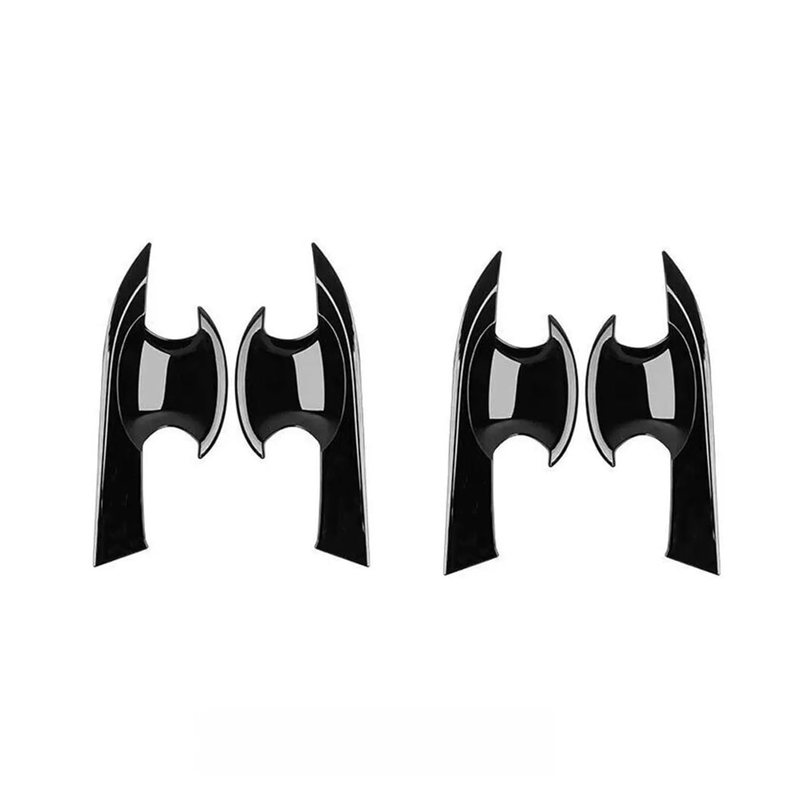 MTVTFECEWG for Civic 10th Gen 2016 2017 2018 2019 2020 2021 4PCS Car Exterior Door Handle Bowl Cover Trims (Carbon Fiber Texture)