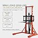 Tory Carrier Manual Pallet Stacker, Material Lift - 2200 lbs Capacity, 63