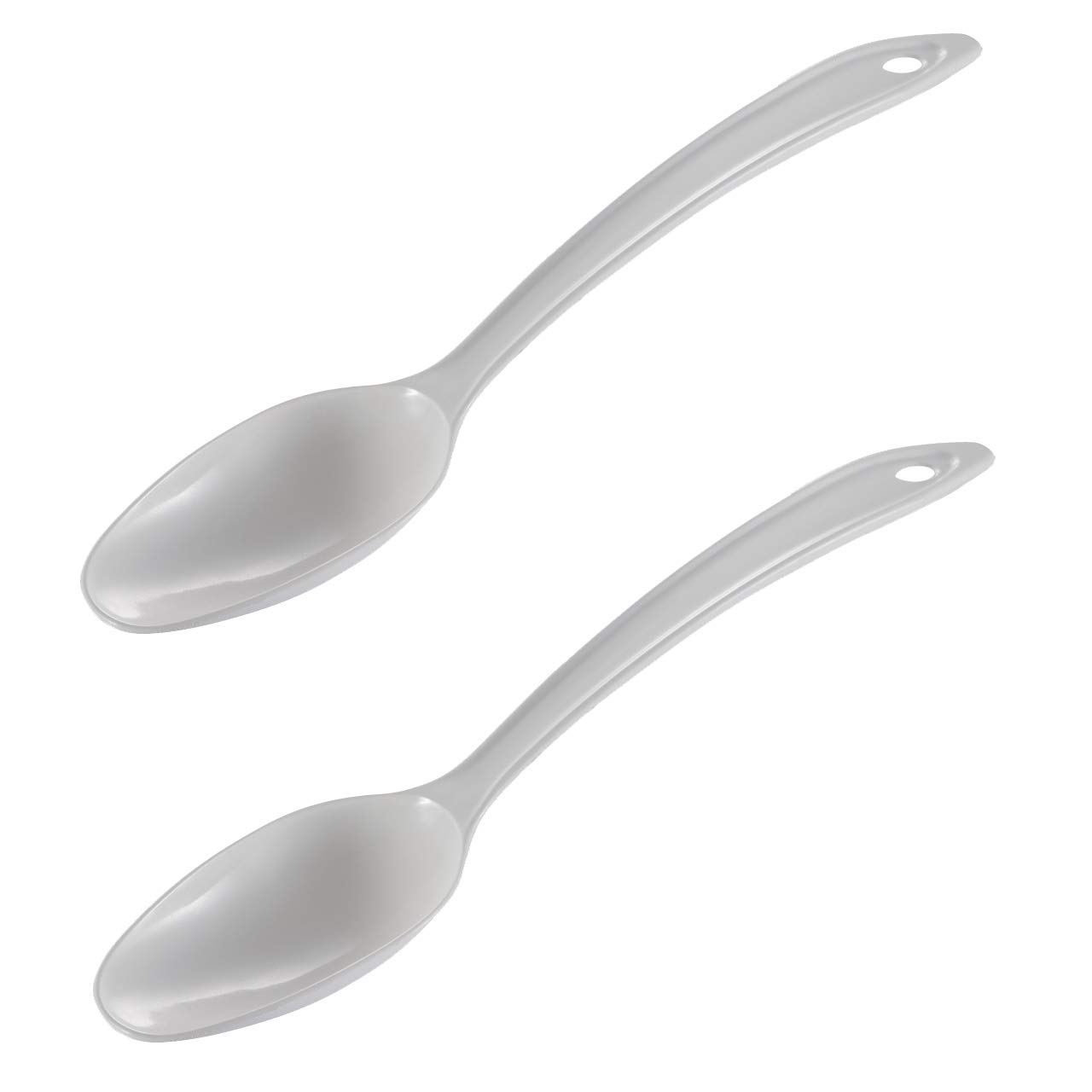 Hutzler LOPOL Cucchiaio Forato In Nylon, Set Da 2, Adatto A Pentole Antiaderenti, Bianco - 2