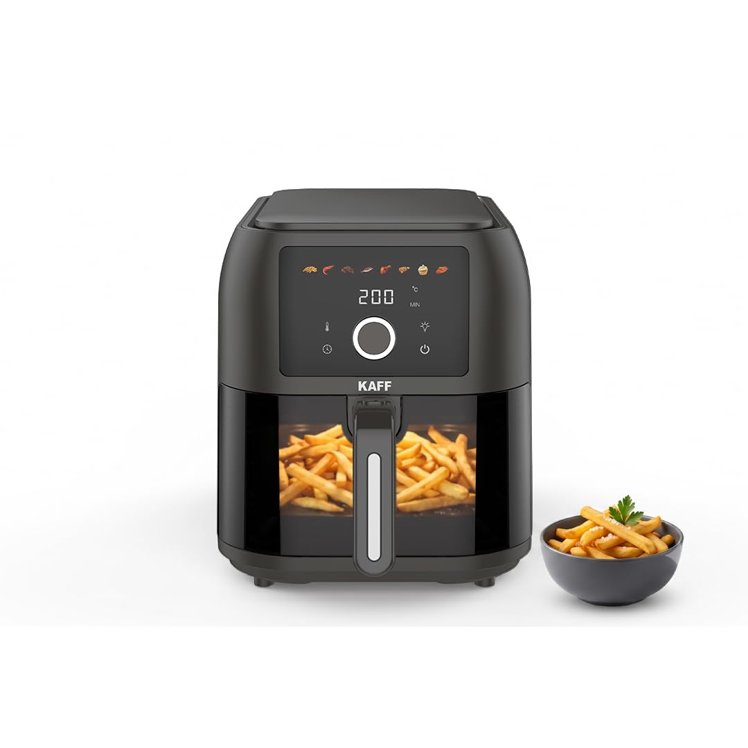 KAFF KFR8 Air Fryer 8L, 1700W with Digital Control | Fry, Bake, Roast, Defrost, Grill & Reheat with less Oil and Cholesterol | 8 Preset Control, LED Display & Touch Control, Shake/Flip Reminder-image-31