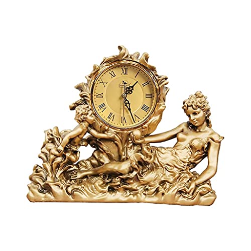 Reloj de mesa silencioso retro que decora el dormitorio sin ruidos 2