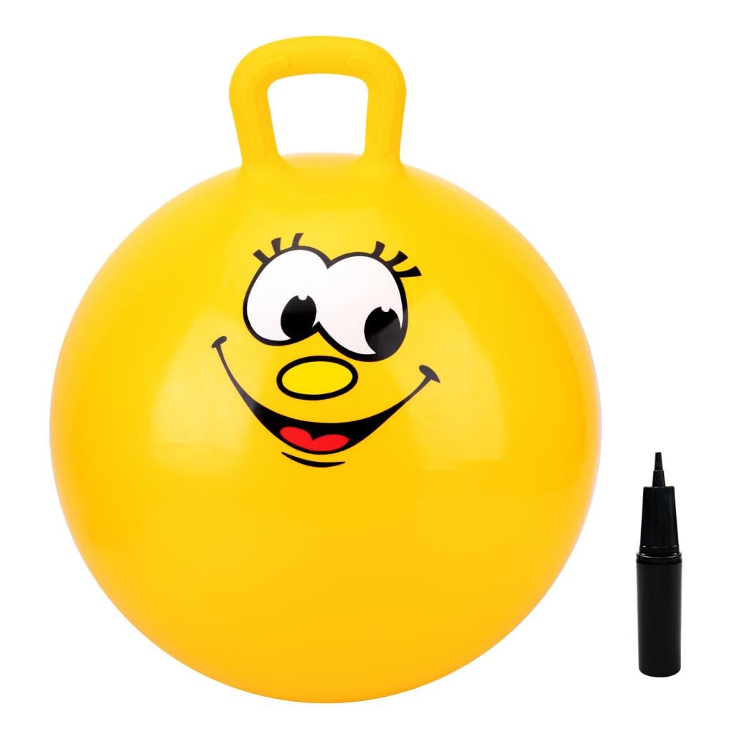 Ballon Sauteur 55 Cm U&C Planet – Sauterie Enfants Avec Poignée, Gonflable Et Pompe Incluse, Cadeau Idéal Garçons Filles 7-12 Ans