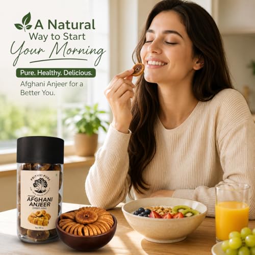 Image of PRITHVI PURE Dry Figs Afghani Anjeer 250gm | Medium Size Figs Rich Source of Vitamins & Dietary Fiber | Healthy Snack | Low in Calories | Fat Free | Farm Sourced