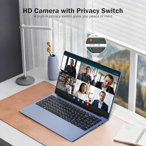 Image of 15.6 inch FHD Student-Laptop AMD Ryzen 5(Beat i5-1135G7, Up to 3.7GHz) 16GB RAM 512GB SSD, Radeon Vega 8 GPU Gaming-Laptop with 65W Fast Charging BT5.0 Webcam Privacy Shutter Numpad for Office Home Study