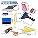 DUSCOKE 14PCS Car Vinyl Wrap Window Tint Tool Kit - Glass Protective Film Scraper Car Window Film Installation Application Tool Set Include Felt Squeegee, Tint Squeegee, Razor Scraper with Blades