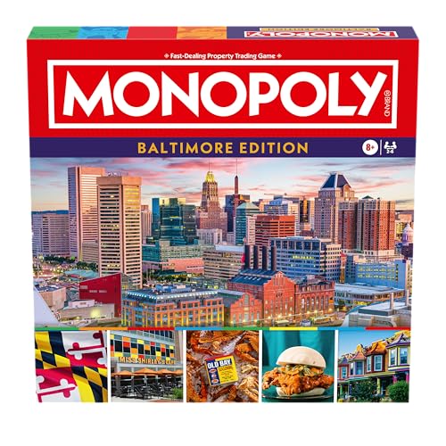 Monopoly Baltimore MD Edición Juego de Mesa Familiar miniatura 6