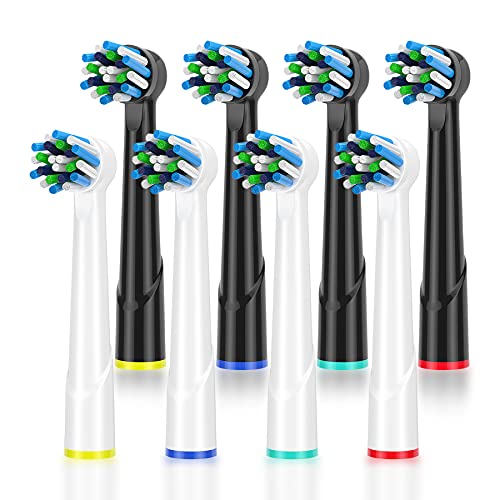 ITECHNIK Replacement Toothbrush Heads for Braun Oral B Electric Toothbrushes, Fit PRO 500, 1000, 3000, 5000, 6000, 7000, 8000, Vitality & More! 8 Count