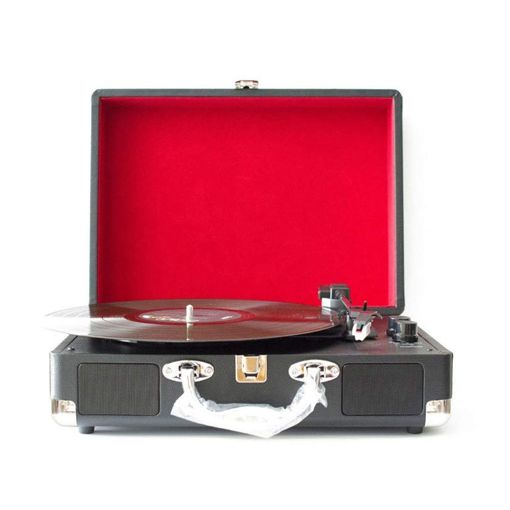 Giradischi wireless Bluetooth con sistema di trasmissione a cinghia per la riproduzione di dischi in vinile e integrazione audio moderna