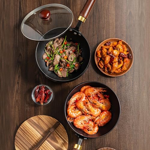 Mini Wok de Acero al Carbono con Tapa 20cm miniatura 5