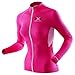 X-Bionic imperméable pour Adulte Biking Lady The Trick t-Shirt LG SL-Ow Tabouret Haut à Fermeture éclair intégrale M Multicolore - Rose/Blanc