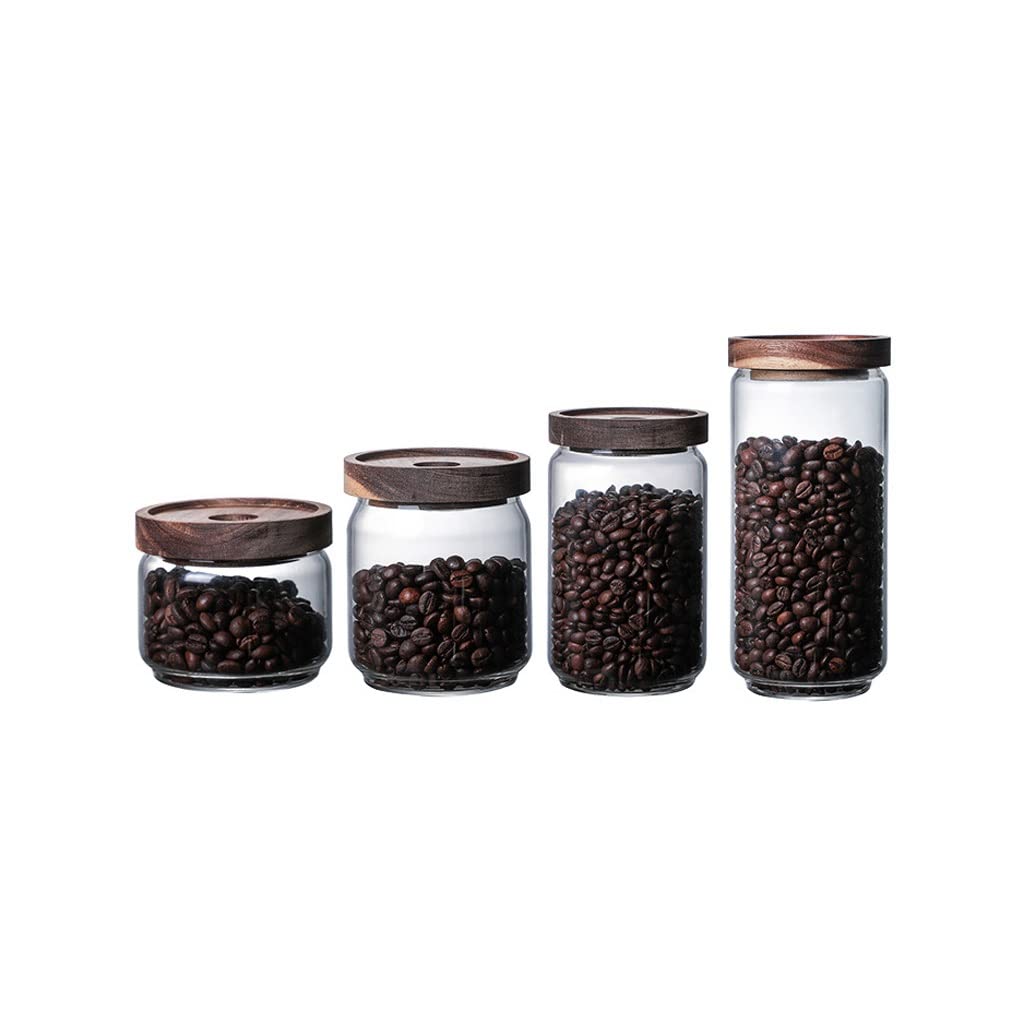 Bouteille en verre scellé contre humidité grains de café