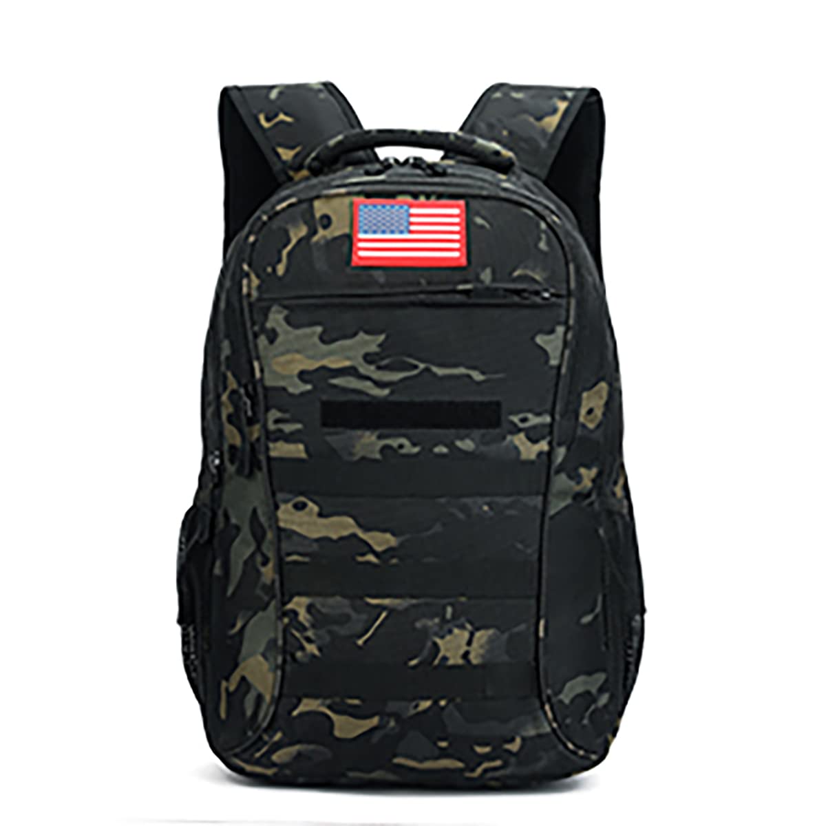 4land Camo Backpack, 40L Boys Backpack for School, Camouflage MOLLE Bookbag with USB Charging Port