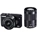 Canon EOS M10 Mirrorless Camera Kit EF-M 15-45mm f/3.5-6.3 and EF-M 55-200mm f/4.5-6.3 Image Stabilization STM Lenses (Black)