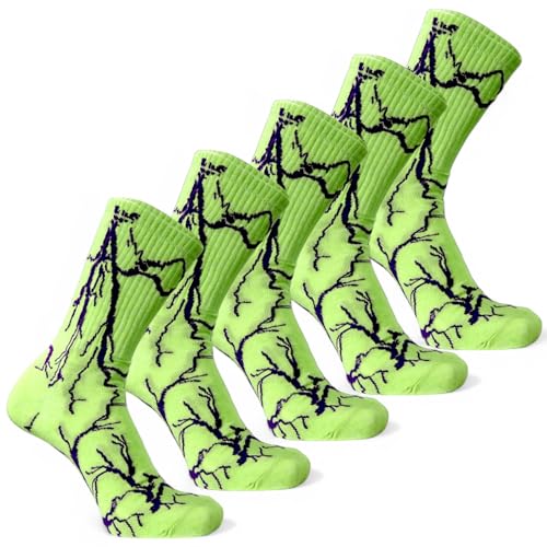 Pure Cottn 5 Pair Socks Soft Fabric, Unique Pattern, High Ankle, Full-Length Comfortable For Men & Women Stretchable Free Size Anti Odur Sweat Free Anti Slip