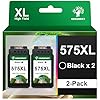 GREENSKY 575XL PG-575XL Cartouches d'encre PG 575 PG575XL 575 XL Remplacement pour Cartouche Canon 575 Cartouche pour Canon PIXMA TS3550i TS3551i TS3750i TR4750i TR4751i TR4755i TR4756i (2 Noir)