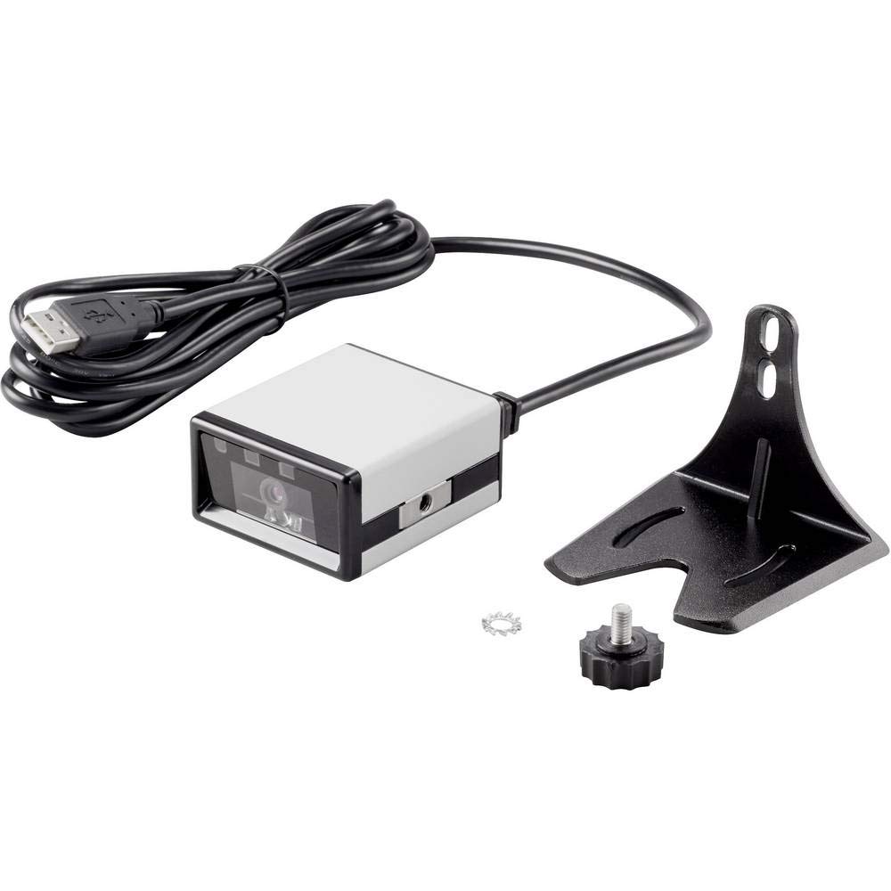Renkforce FS5022J 2D Barcode-Scanner Kabelgebunden 2D Imager Silber, Schwarz Desktop-Scanner (Stationär) USB