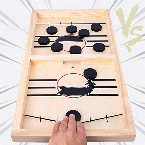 Fast Sling Puck Game, Table Desktop Battle Ice Hockey Game, Desktop Sport Board Game for Family Game Night Fun, Tabletop Slingshot Games Toys for Adults and Kids