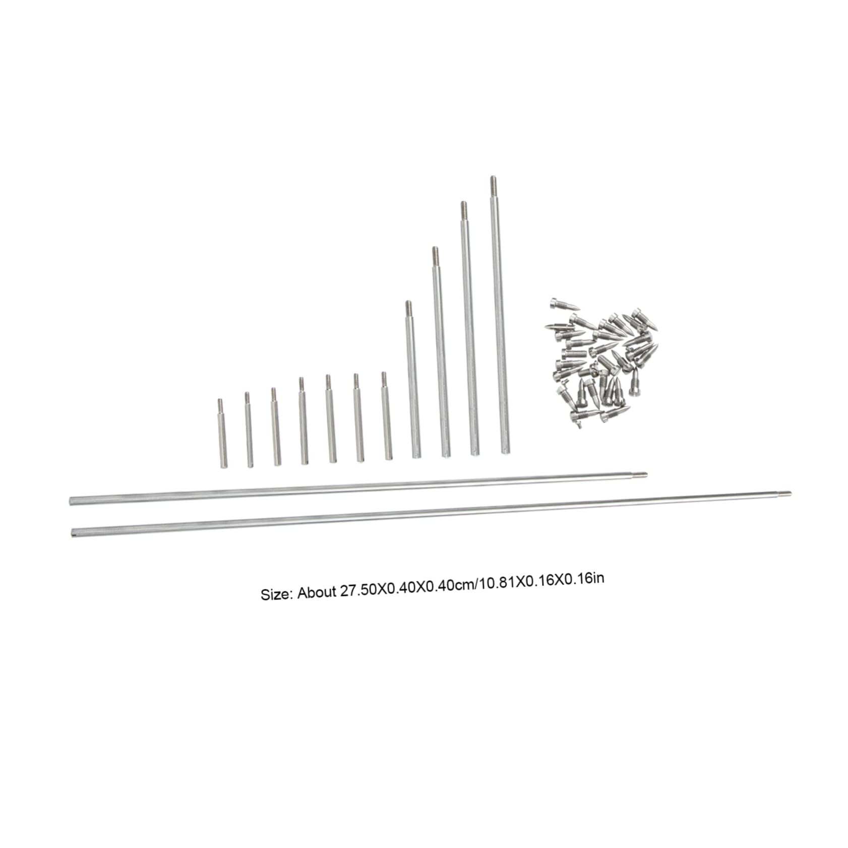 BESPORTBLE 1 Set Bass Saxophone Repair Kit Thread Rods Screws Tapered Pin Essential Saxophone Parts for Easy DIY Maintenance and Repair for Musicians and Instrument Shops