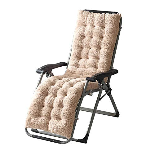 Sun Lounger Cushion Pads,Sun Lounger Cushions Replacement Classic Garden Patio Chair Pad Thick Recliner Relaxer Padded Cushion,Replacement With Non-slip Cover Bands Portable Garden Patio Thick Padded