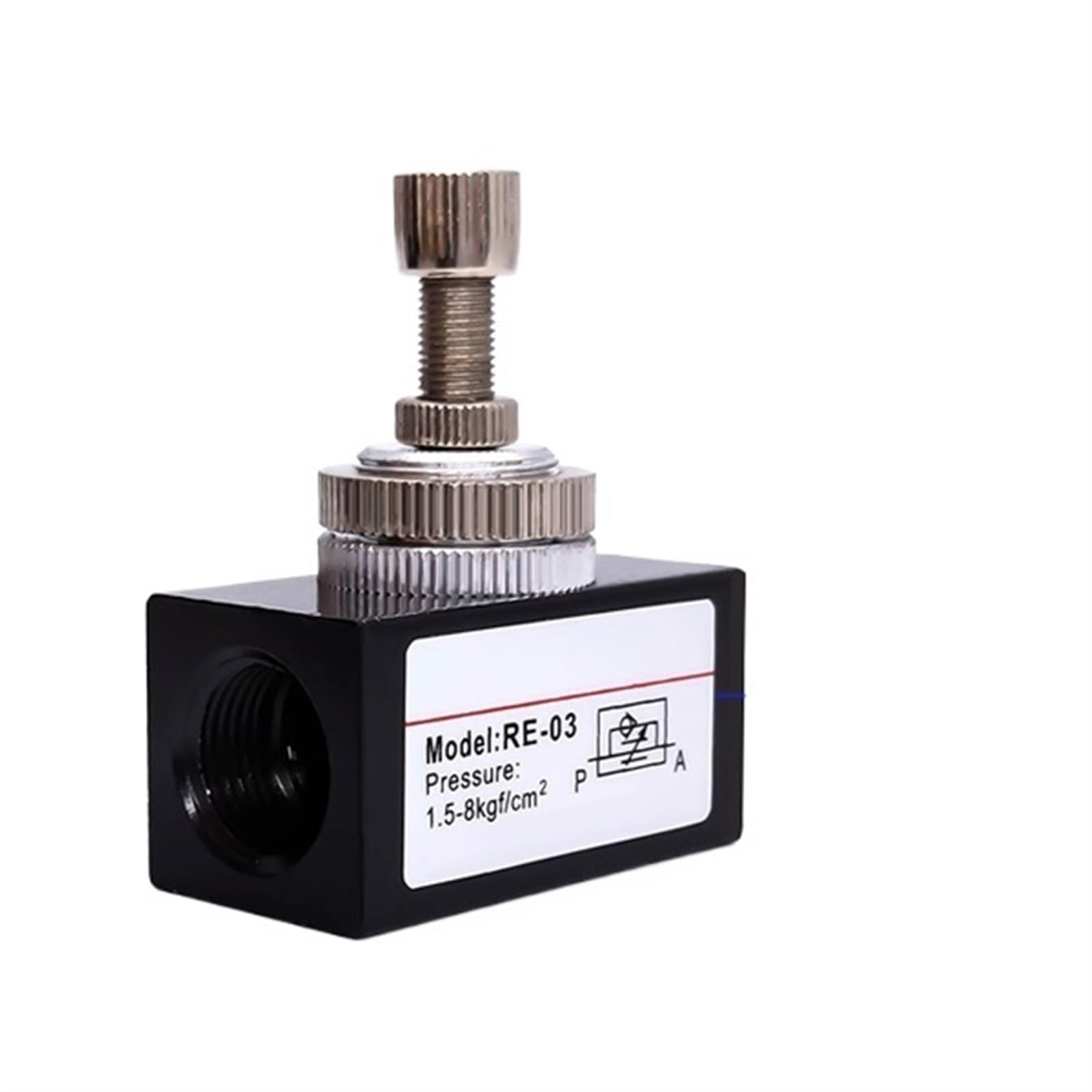 3/8" Throttle Valve Pneumatic Speed Regulating Valve Flow Control Valve