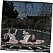 HAKIDZEL Trampoline Safety Net Replacement Enclosure Barrier with Poles Weather-Resistant Protection Net for Various Frame Trampolines High-Strength Material for Security