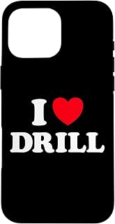 Drill Heart Funny Cute Favorite Hip Hop Rap Music Genre Fan Case for iPhone 16 Pro Max