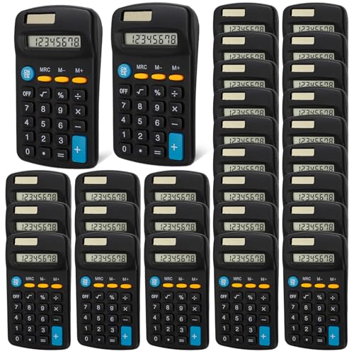 Calculadora de bolsillo para eventos escolares y negocios con este pack de 24 piezas